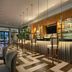 The Santa Maria, a Luxury Collection Hotel & Golf Resort, Panama City lounge bar with high stools and chevron floor