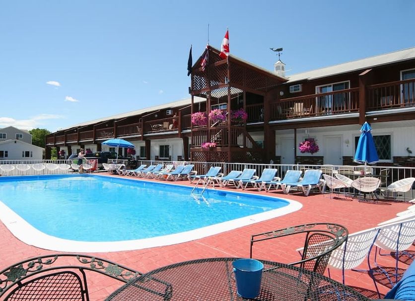 Sea Drift Motel in Old Orchard Beach with outdoor pool and lounge chairs