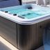 Female Resort, San Felice Circeo: outdoor hot tub with steps on a terrace