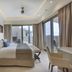 Hideaway at Royalton Negril, Adults Only, bedroom with floor-to-ceiling windows and balcony view