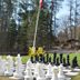 Trillium Resort & Spa in Port Sydney with giant outdoor chess set on the lawn