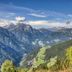 Hotel Jägerhof Mayrhofen with mountain valley views over green alpine slopes in Mayrhofen
