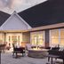 Residence Inn by Marriott Albany East Greenbush/Tech Valley patio with fire pit and outdoor seating at dusk