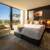 Mercure Kangaroo Island Lodge room in Kingscote with large window and water view