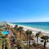 Casa Loma, Panama City Beach: beachfront pool with ocean view and palm trees