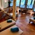Landhaus Lauble in Hornberg spa relaxation room with loungers, warm lights and large windows