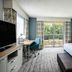 Hilton Garden Inn Jacksonville Ponte Vedra Sawgrass guest room with balcony view and king bed in Ponte Vedra Beach