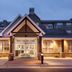 Residence Inn by Marriott South Bend Mishawaka exterior entrance at dusk in Mishawaka