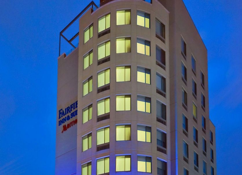 Fairfield Inn & Suites by Marriott New York Brooklyn exterior at dusk in Brooklyn