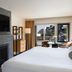 Inn at Cape Kiwanda guest room in Pacific City with fireplace and ocean-view patio doors