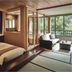 Aomoriya by Hoshino Resorts room in Misawa with futon beds and forest-view windows
