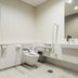 Hotel M's Est Shijo Karasuma Kyoto accessible bathroom with grab bars, sink, and mirror
