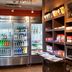 Courtyard by Marriott Pueblo Downtown snack market with beverage coolers and shelves of packaged snacks