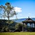 Hanah Mountain Resort And Country Club in Margaretville: gazebo with mountain view and trees