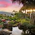 Hanalei Bay Resort in Princeville with tropical gardens, ponds, and mountain sunset views