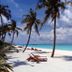 Hondaafushi Island Resort in Hanimaadhoo with palm-fringed white sand beach and turquoise lagoon