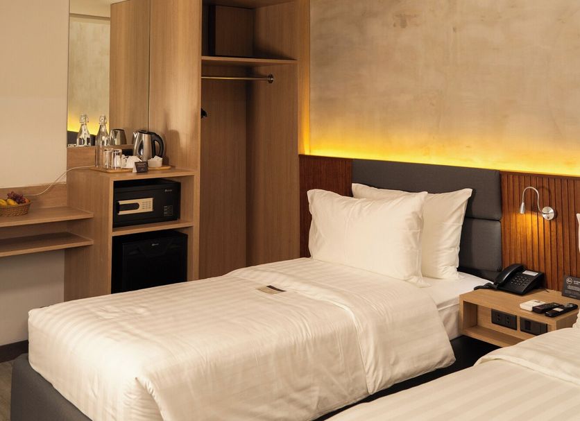 Altaroca Mountain Resort Antipolo guest room with loft bed and twin beds