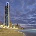 Peppers Soul Surfers Paradise beachfront skyline at dusk in Surfers Paradise