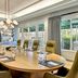Omni Amelia Island Resort & Spa boardroom with oval conference table, green chairs, and balcony view in Fernandina Beach