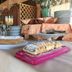 Agriturismo Serafina in Otranto dessert buffet with pastries, tarts and stacked plates