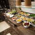 Faraj Al Madina Hotel in Medina buffet with assorted salads and plated dishes