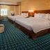 Fairfield Inn & Suites by Marriott Harrisburg International Airport guest room in Middletown with two beds and TV