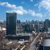 Beijing Marriott Hotel Northeast in Beijing with city skyline and clear sky view