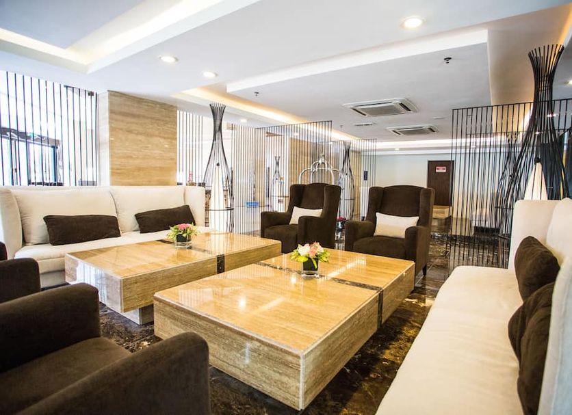 Royale Signature Hotel in Alor Setar lobby lounge with sofas, armchairs, and coffee tables