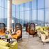 Courtyard by Marriott Hong Kong Sha Tin lounge with floor-to-ceiling windows and city views in Hong Kong