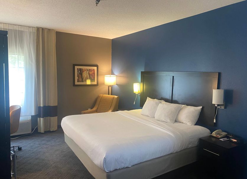 Comfort Inn & Suites Trussville I-59 Exit 141 guest room with king bed and seating area