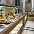 The Sign Degirmen Hotel&Spa Wellness in Şile buffet with fresh fruit, salads and desserts