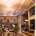 Euro Park Otel Istanbul lobby with chandelier, high ceiling, floral arrangements and seating area