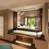 Constance Lemuria, Grand'Anse Praslin: luxury bathroom with double vanity and soaking tub overlooking bedroom