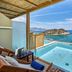 Blue Marine Resort & Spa in Agios Nikolaos, private plunge pool with sea and island views