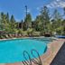 Canyon Creek in Steamboat Springs outdoor pool with lounge chairs and pine trees