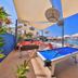 Samira Resort Hotel Aparts & Villas in Kalkan, outdoor terrace with pool table and sun loungers by the pool
