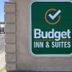Budget Inn and Suites El Centro sign on exterior wall in El Centro
