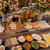 Hearton Hotel Kitaumeda in Osaka breakfast buffet with eggs, fruit, pastries, and juices
