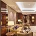 Minyoun Chengdu Dongda Hotel in Chengdu, elegant suite living room with sofa, TV and coffee table