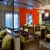 Hilton Grand Vacations Club Parc Soleil Orlando lobby lounge with seating and colorful decor