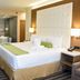 Wyndham Anaheim Hotel in Anaheim room with king bed, glass shower and soaking tub