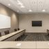 Residence Inn By Marriott New York Jfk Airport conference room in Queens with U-shaped tables and wall-mounted TV