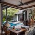 Le Jardin Villas Seminyak in Kuta with open-air villa, private pool, and tropical garden view