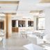 Invisa Hotel Es Pla - Adults Only dining room in Sant Antoni de Portmany with white tables and chairs