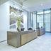 Lobby reception area at Wyndham Midtown 45 in New York with front desks and glass entry doors