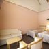 Toyota Shirakawa-Go Eco-Institute guest room with two twin beds and a small sofa in Shirakawa