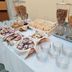 Grand Hotel Lamezia breakfast buffet with cereal dispensers, pastries, yogurt cups and empty glass bowls