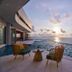 Vias Hotel Vung Tau infinity pool terrace with ocean sunset view in Vung Tau