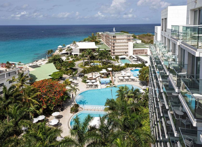 Sonesta Maho Beach Resort Casino & Spa in Lowlands with ocean views and a lagoon-style pool