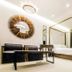 Hotel The Designers Premier Seongsu and Konkuk Univ in Seoul, modern room with four-poster bed and black sofa